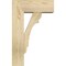 Ekena Millwork Olympic Block Rough Sawn Bracket w/ Offset Brace, Douglas Fir, 6"W x 14"D x 22"H BKT0604X14X22OLY05RDF - alternate 2